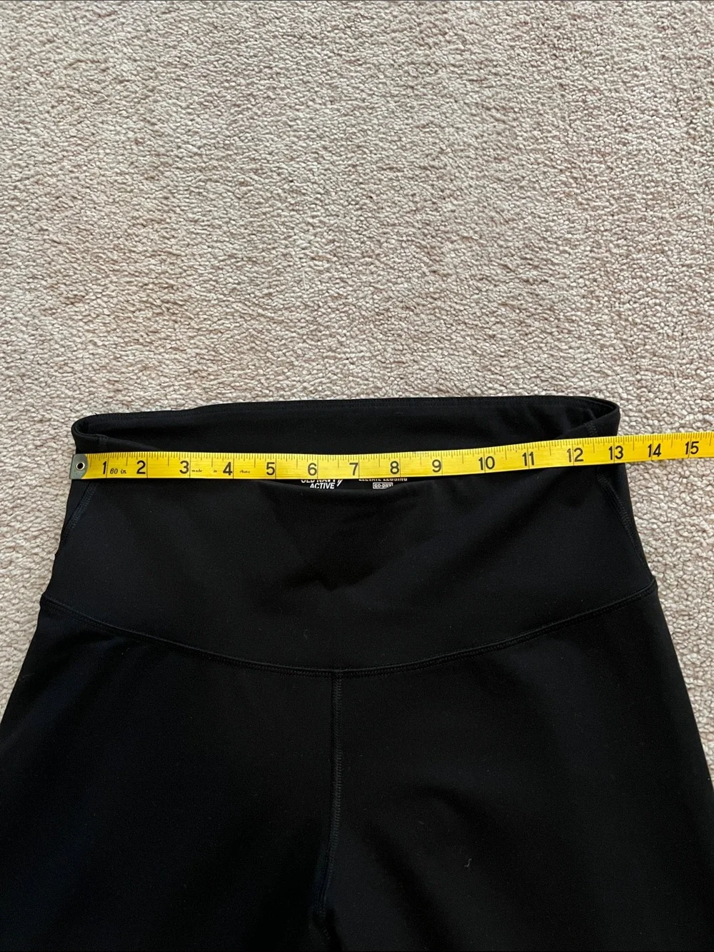 Old Navy Active Elevate Go Dry Hi- Rise (10”) Black Leggings- size Medium, EUC - Picture 3 of 7